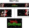Merry Christmas Table Runner The Nightmare Before Christmas Jack Skellington and Sally Birthday Party Decoration Home Kitchen Dining Room Deocr (Black, 13" x 90")